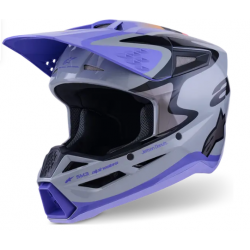 ДЕТСКА КАСКА ALPINESTARS YTH SM3 JETTSON GRAY/PUR/BLK
