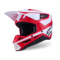 КАСКА ALPINESTARS SM3 HEAT RED/WH/BLK