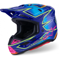 КАСКА ALPINESTARS SM7 CAST BLU/YL/PINK