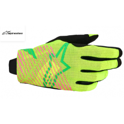 РЪКАВИЦИ ALPINESTARS Radar Pro Black/Green/Yellow/Pink