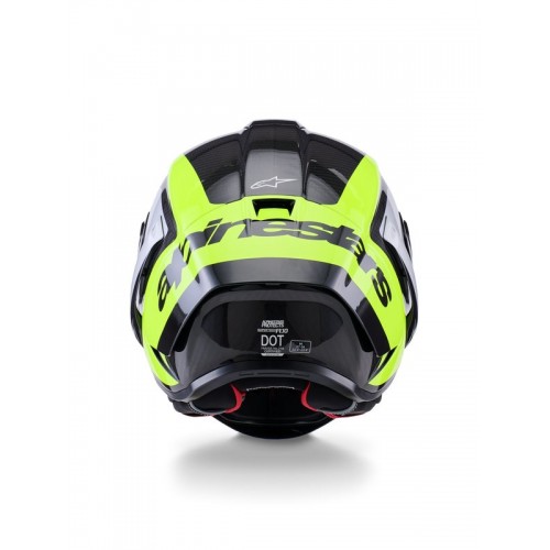 Мото каска Alpinestars Supertech R10 Arius Black/Silver/Yellow Fluo Glossy