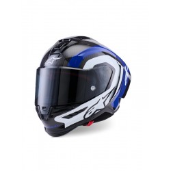 Мото каска Alpinestars Supertech R10 Arius Black/White/Blue Glossy
