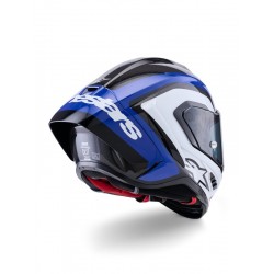 Мото каска Alpinestars Supertech R10 Arius Black/White/Blue Glossy