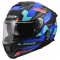 Мото каска LS2 FF808 Stream II Mika Matt Black/Blue E2206