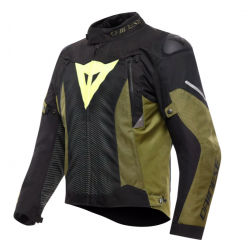 Мъжко мото яке Dainese Super Sprint D-Dry Black/Green/Fluo Yellow