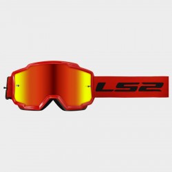 Мото очила LS2 Charger Red с червена иридиева леща