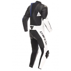 Мъжки кожен мото екип Dainese Demon Sprint Perf. 1PC Black/White/Red-Lava