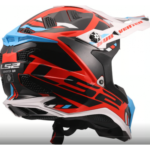 Мото каска LS2 MX700 Subverter Evo II Stomp White/Blue/Red Gloss E2206