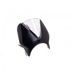 PUIG WINDSCREEN UNIV. VISION YAMAHA SR250 96-01 BLACK-TRANSPARENT
