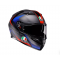 Мото каска AGV K3 Striga Matt Black/Blue/Red E2206
