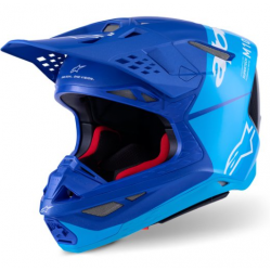  КАСКА ALPINESTARS S-M10 Flood Met Blue/Blue/Carbon