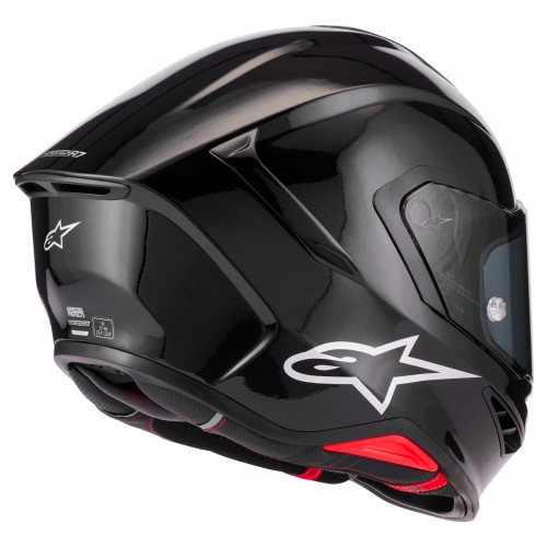 Мото каска Alpinestars S-R7 Solid Black Glossy E2206