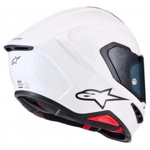 Мото каска Alpinestars S-R7 Solid White Glossy E2206