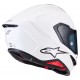 Мото каска Alpinestars S-R7 Solid White Glossy E2206