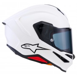 Мото каска Alpinestars S-R7 Solid White Glossy E2206