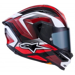 Мото каска Alpinestars S-R7 Kinetis Black Red White Glossy E2206